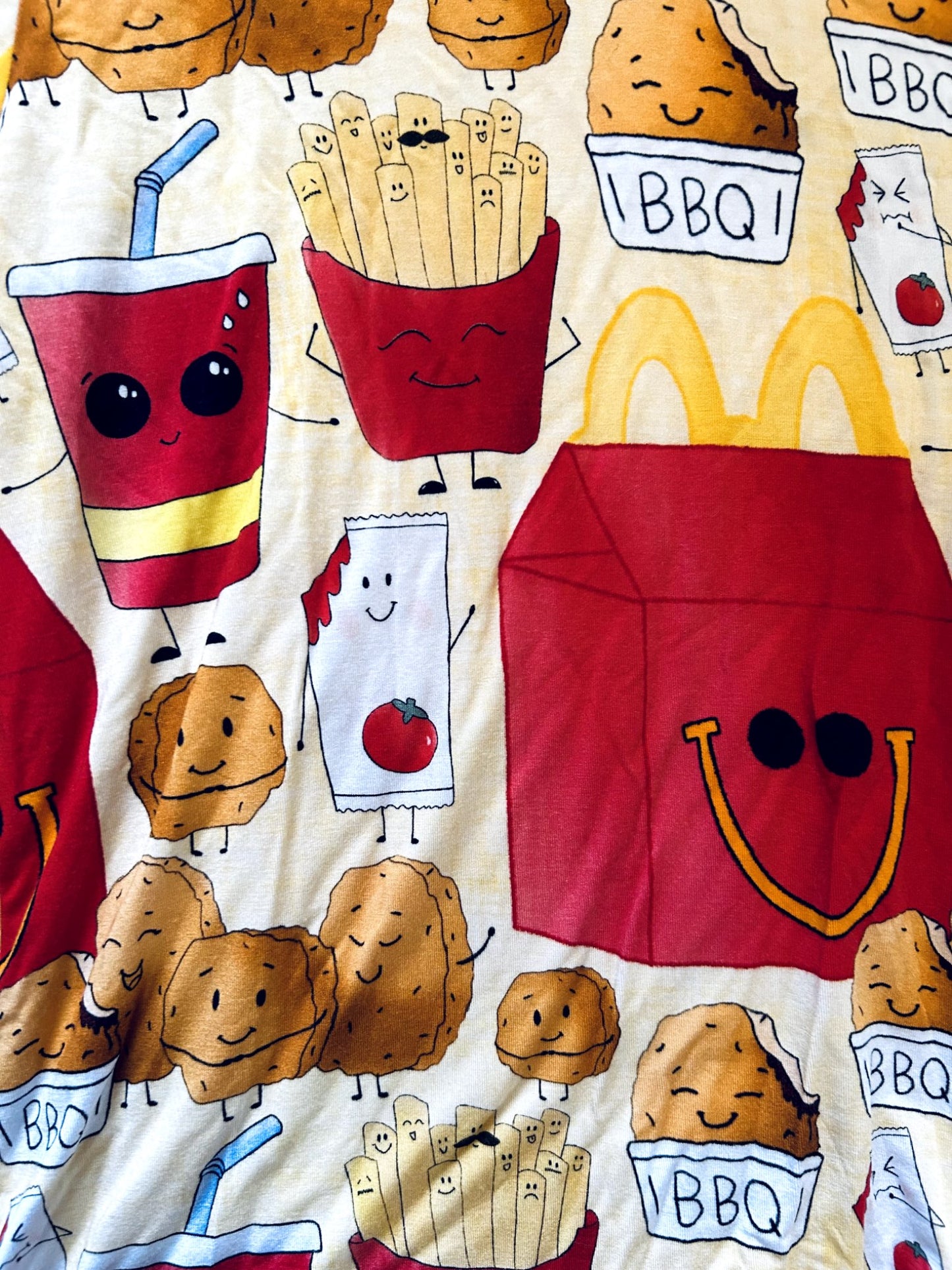 EUC - Small Shop, Vi&Jax, Bamboo T-shirt, McDonalds Happy Meal print, size 8/9. retails $45 new, Kids 8