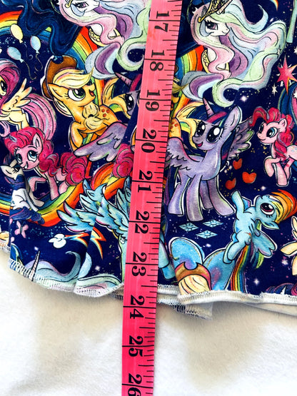 VGUC - Small Shop, Lavender & Lilac, Dress with top in rainbow and skirt in My Little Pony print, size 6/7, Kids 6/6X