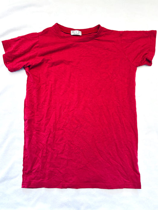 EUC - Small Shop, Mi and Fi, bamboo- cotton  t-shirt, Raspberry Colour, size 7, retails, $30 new, Kids 7
