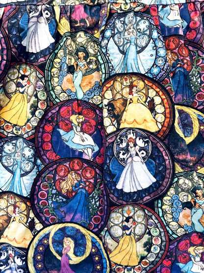 VGUC - Small Shop, Vi&Jax, Bamboo -Cotton Play dress, Disney Princess Stain glass Pattern, size 8/9. retails $65 new, Kids 8