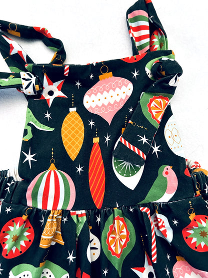 VGUC - Small Shop, Finn&Grin, Christmas Overall dress, size 4, Kids 4/4T