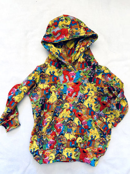 NWOT - Small Shop, Finn & Grin, pocket hoodie, sesame street, size 12-18 months, Kids 18 Month (12-18M)