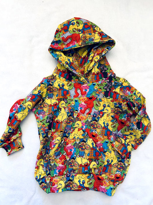 NWOT - Small Shop, Finn & Grin, pocket hoodie, sesame street, size 12-18 months, Kids 18 Month (12-18M)