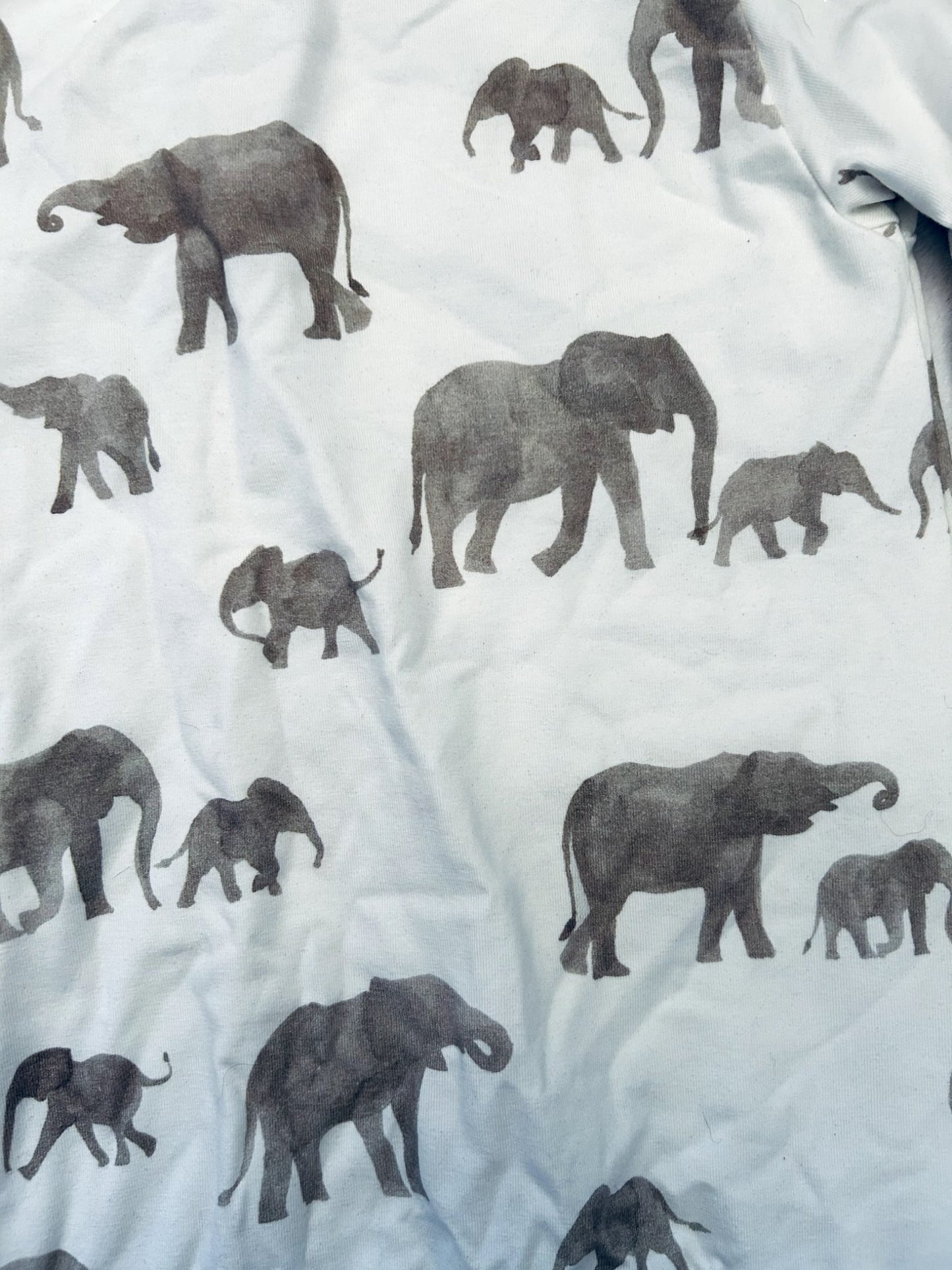 NWT- Small shop, TMB, crewneck, elephants print, size 6/7, retails $47, Kids 6/6X