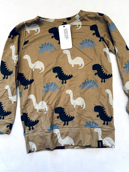 NWT- Small shop, TMB, crewneck, dinosaur print, size 8/9, Kids 8