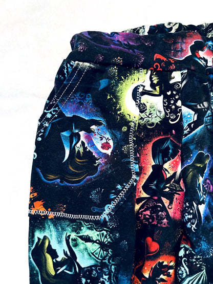 EUC - Small Shop, Lavender & lilac, Joggers, Disney Shadow silhouettes print, size 6, Kids 6/6X