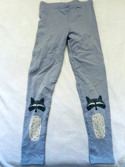 VGUC - Tea Collection, Leggings, Raccoon decal, size 8, Kids 8