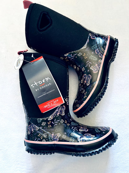 NWT - Storm by Cougar, waterproof insulated boots, size 2, retails $80+ , Shoes 2 (Kids:4-8yr)
