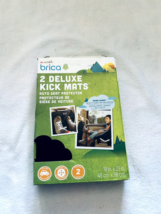 NWT - Brica 2 Deluxe Kick Mats, retails $28