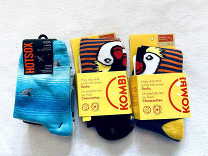 NWT- hot soxx & Kombi sock bundle, retails $14 each
