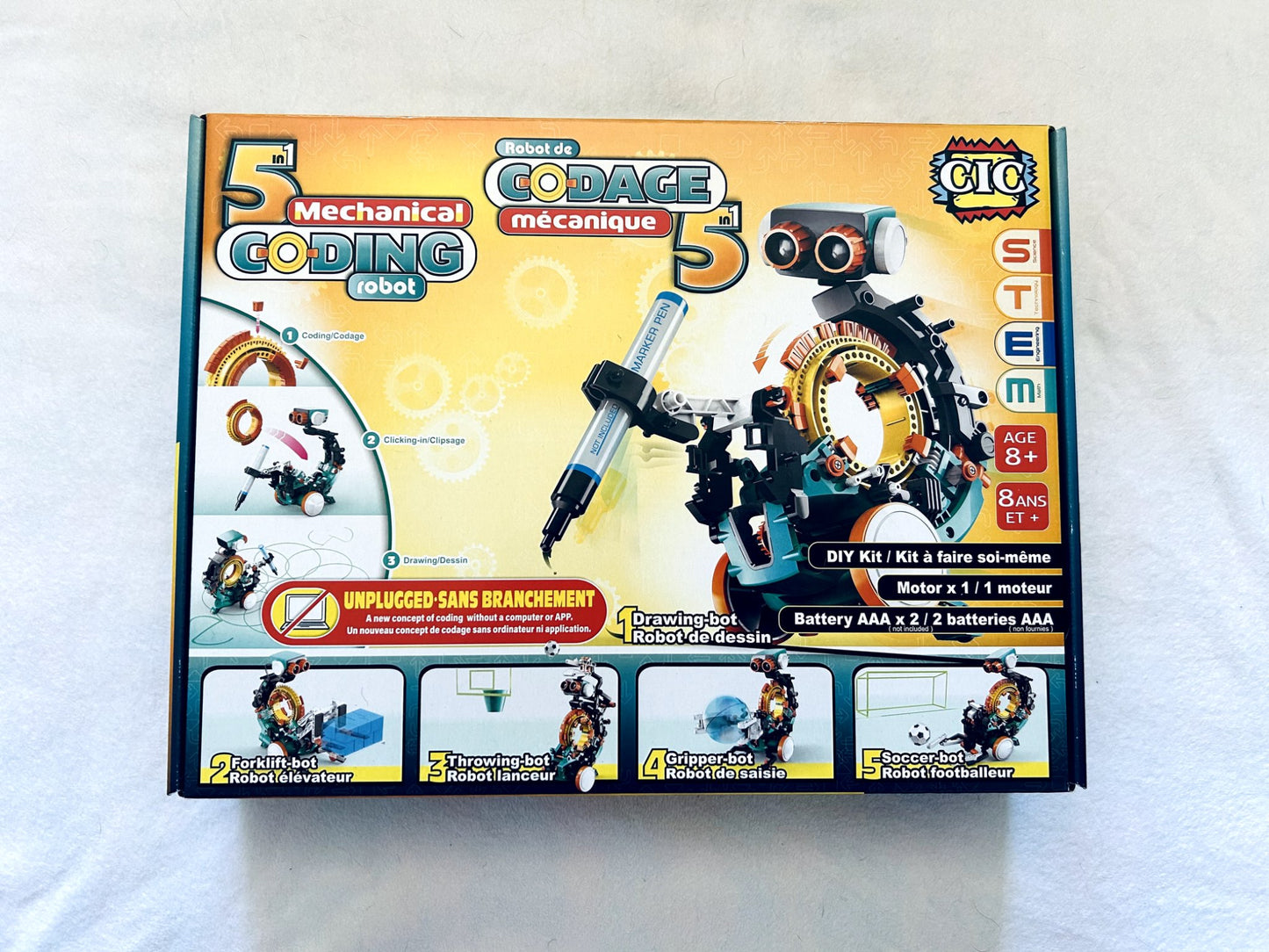 NWT - Mechanical Coding Robot Building Toy, ages 8+