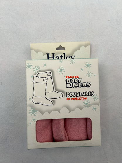 NWT - Hatley Fleece Boot Liners, shoe size 11-13, Pink, retails $22