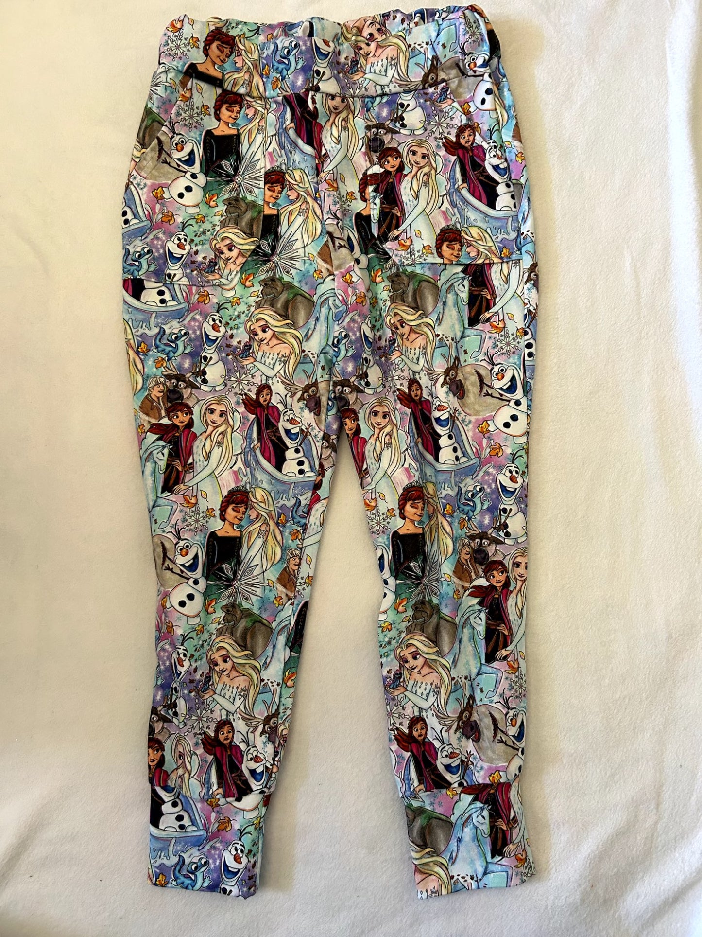 EUC - Small Shop, Lavender & Lilac, Disney Frozen 2 print, Jogger Pants, size 5/6, retails $45 new, Kids 5/5T