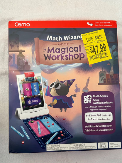 NWT - Osmo IPad/Amazon Fire Tablet Game,  Math Wizard and the Magical Workshop, retails $50