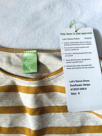 NWT - Peekaboo Beans Dress , size 6, retails $70, Kids 6/6X