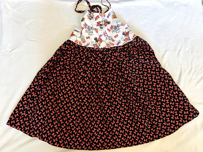EUC - Small Shop, Tulle & Tiny, Adjustable Summer Dress, Disney Minnie & Daisy print, Size 6, retails $100, Kids 6/6X
