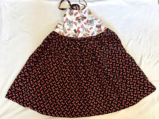 EUC - Small Shop, Tulle & Tiny, Adjustable Summer Dress, Disney Minnie & Daisy print, Size 6, retails $100, Kids 6/6X