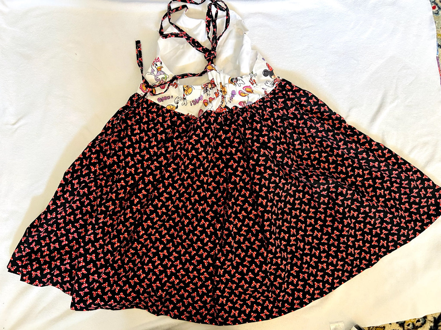 EUC - Small Shop, Tulle & Tiny, Adjustable Summer Dress, Disney Minnie & Daisy print, Size 6, retails $100, Kids 6/6X