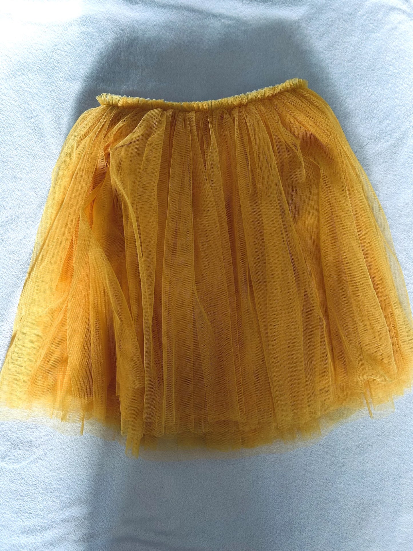 EUC - Yellow Tulle Skirt, size 6/7, Kids 6/6X