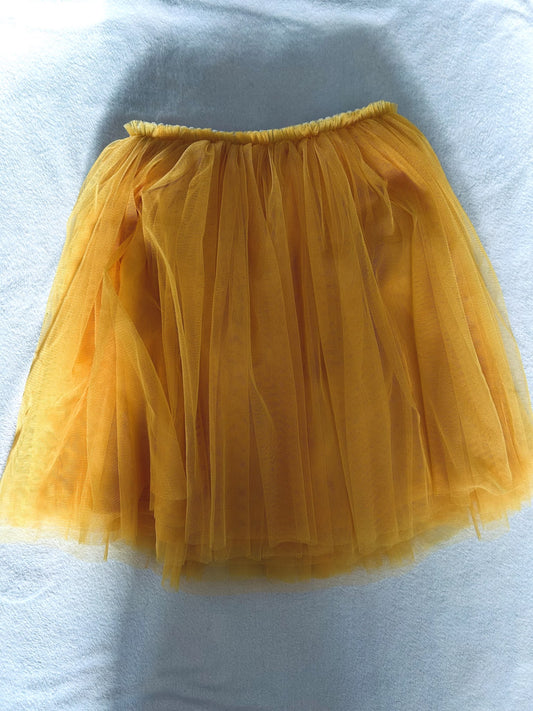 EUC - Yellow Tulle Skirt, size 6/7, Kids 6/6X
