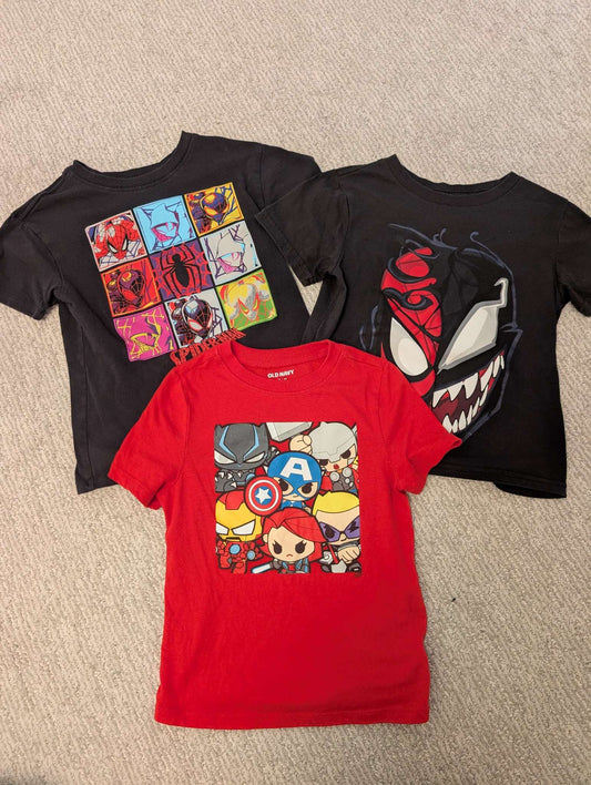 Marvel/Spiderman shirts, Kids 5/5T