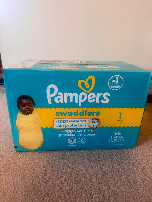 Pampers Swaddlers – Size 1 – 96 Count