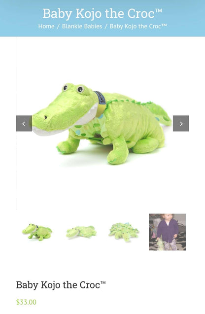 Zoobies- Baby Zoobie Kojo the Croc