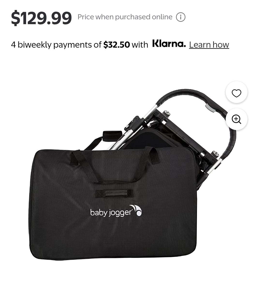 Baby Jogger Travel Bag - for City Select Stroller