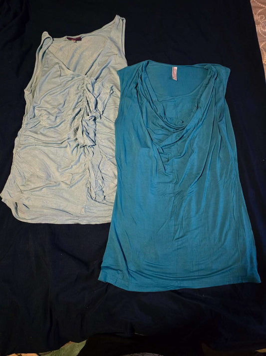 Two Maternity/Nursing Tank Tops - XL, Maternity XL (16-18)