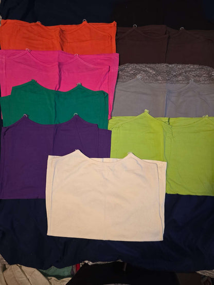 Set of 9 Undercover Mama Nursing Tanks - XL, Maternity XL (16-18)