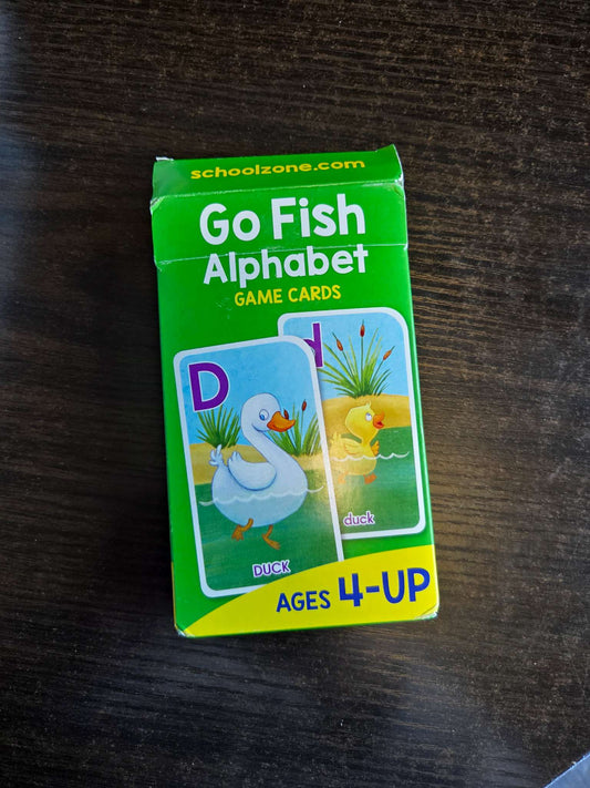 Go fish with letters card game
