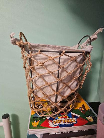 Nursery pair of garbage baskets