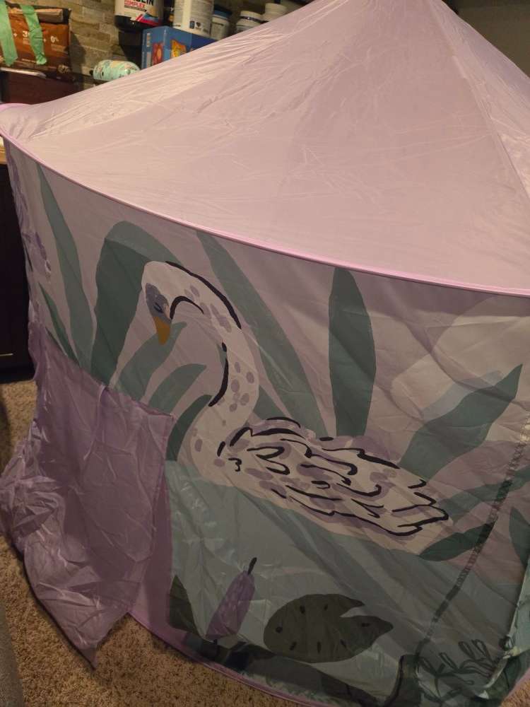 Purple swan tent