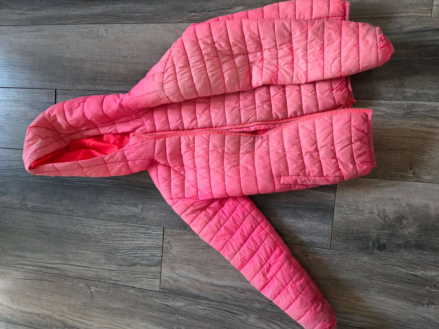 George Pink puffer jacket medium 7-8T, Kids 7