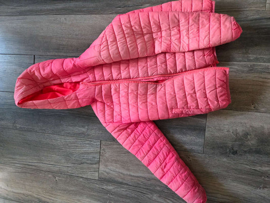 George Pink puffer jacket medium 7-8T, Kids 7