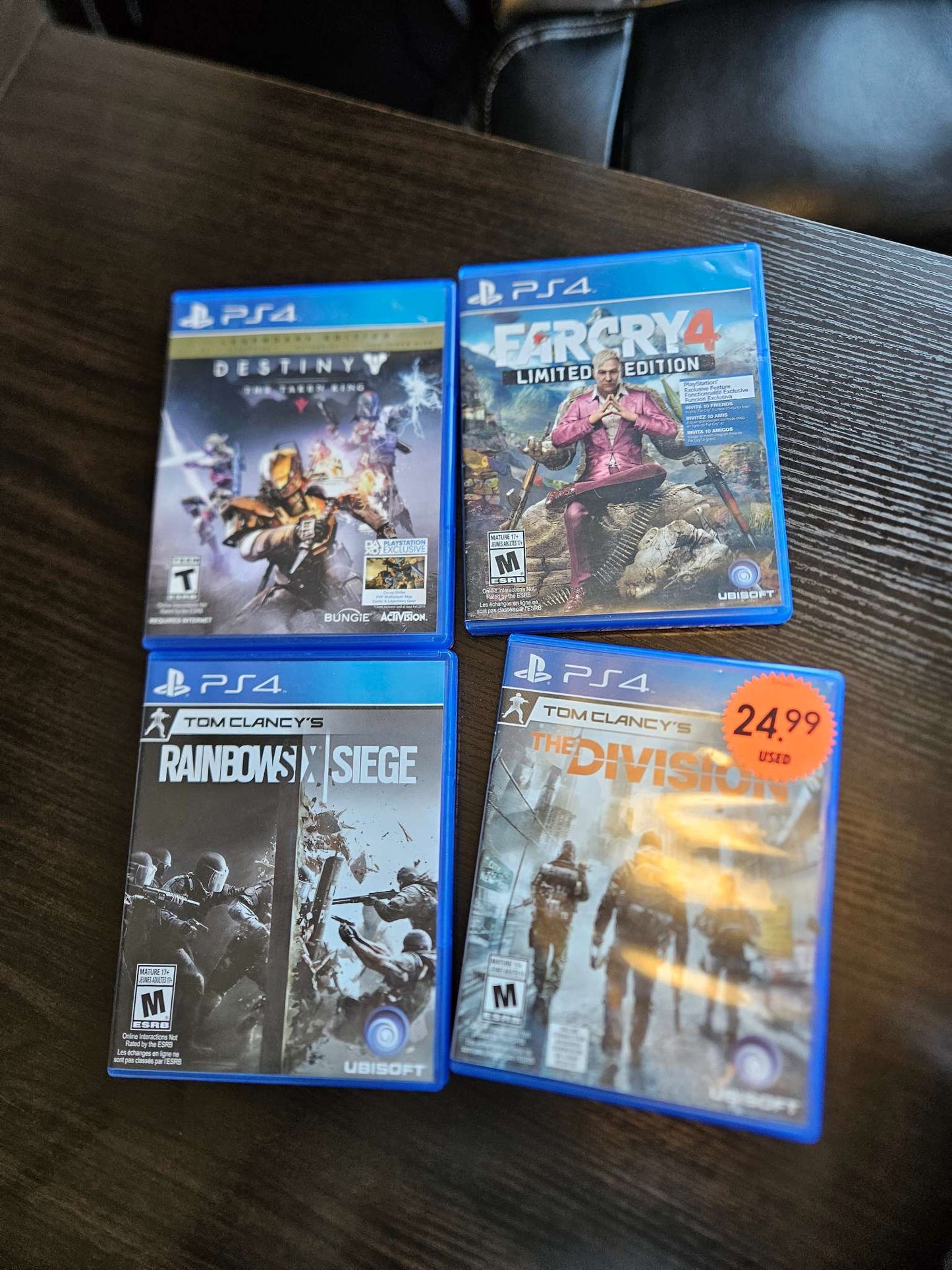 PS4 games set of 4