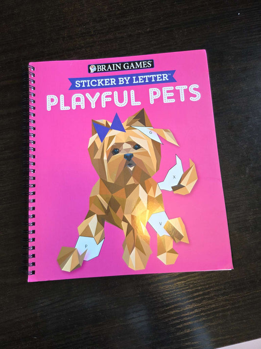 play full pets stickers letter book