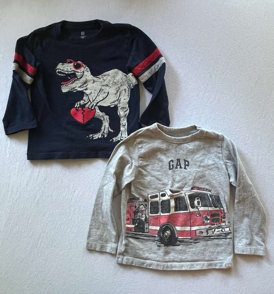 Gap Long Sleeve T-Shirt Bundle, 3T, , Kids 3T