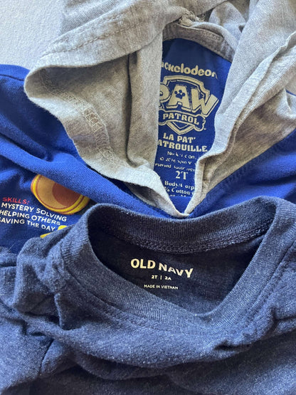 Boys 2T Shirt Bundle, Paw Patrol & Old Navy, Kids 2T