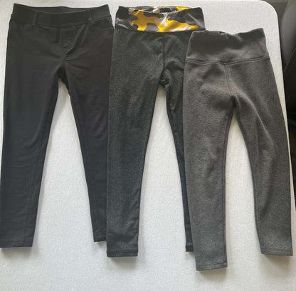 Three pair of girls leggings, Size 6, Kids 6/6X