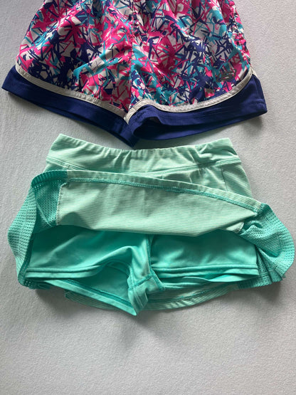 Two Pair of Girls Athletic Short, Size 7/8, Kids 7 & 8