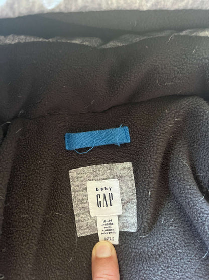 Gap Toddler Down Winter Coat, Grey, Size 18-24 months, Kids 24 Month (18-24M)