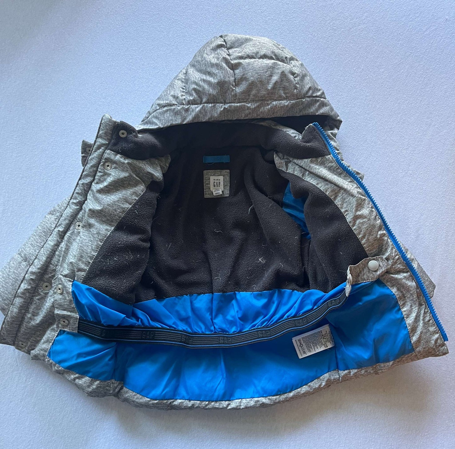 Gap Toddler Down Winter Coat, Grey, Size 18-24 months, Kids 24 Month (18-24M)