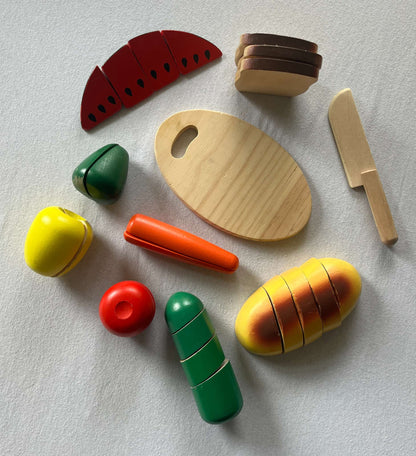 Melissa and Doug Wooden Cutting Food Set