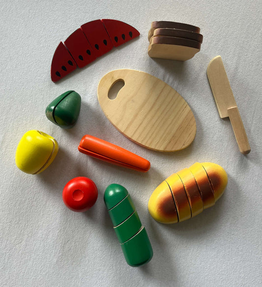 Melissa and Doug Wooden Cutting Food Set
