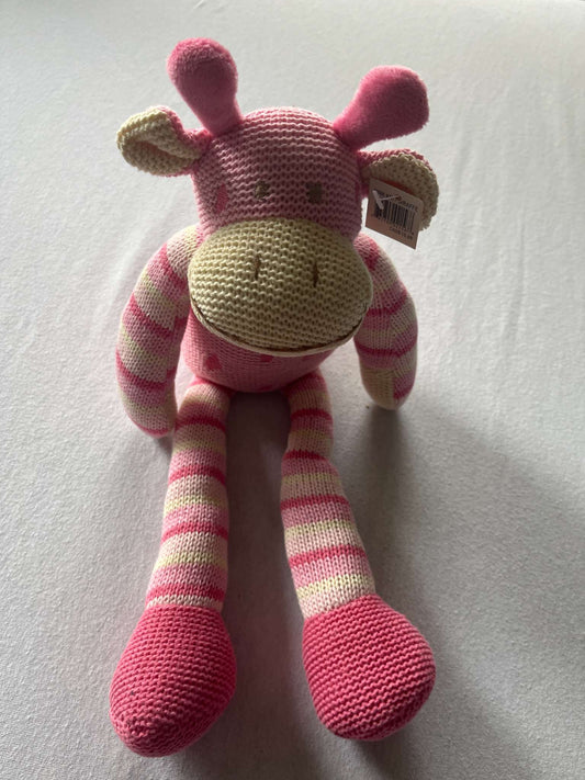 NWT Pink Knit Giraffe, MSRP $16.00
