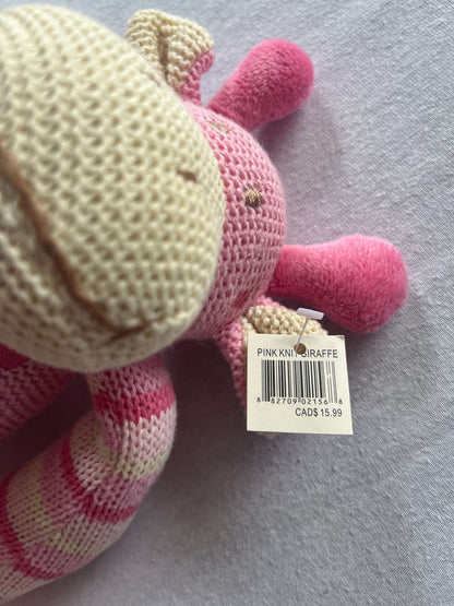NWT Pink Knit Giraffe, MSRP $16.00