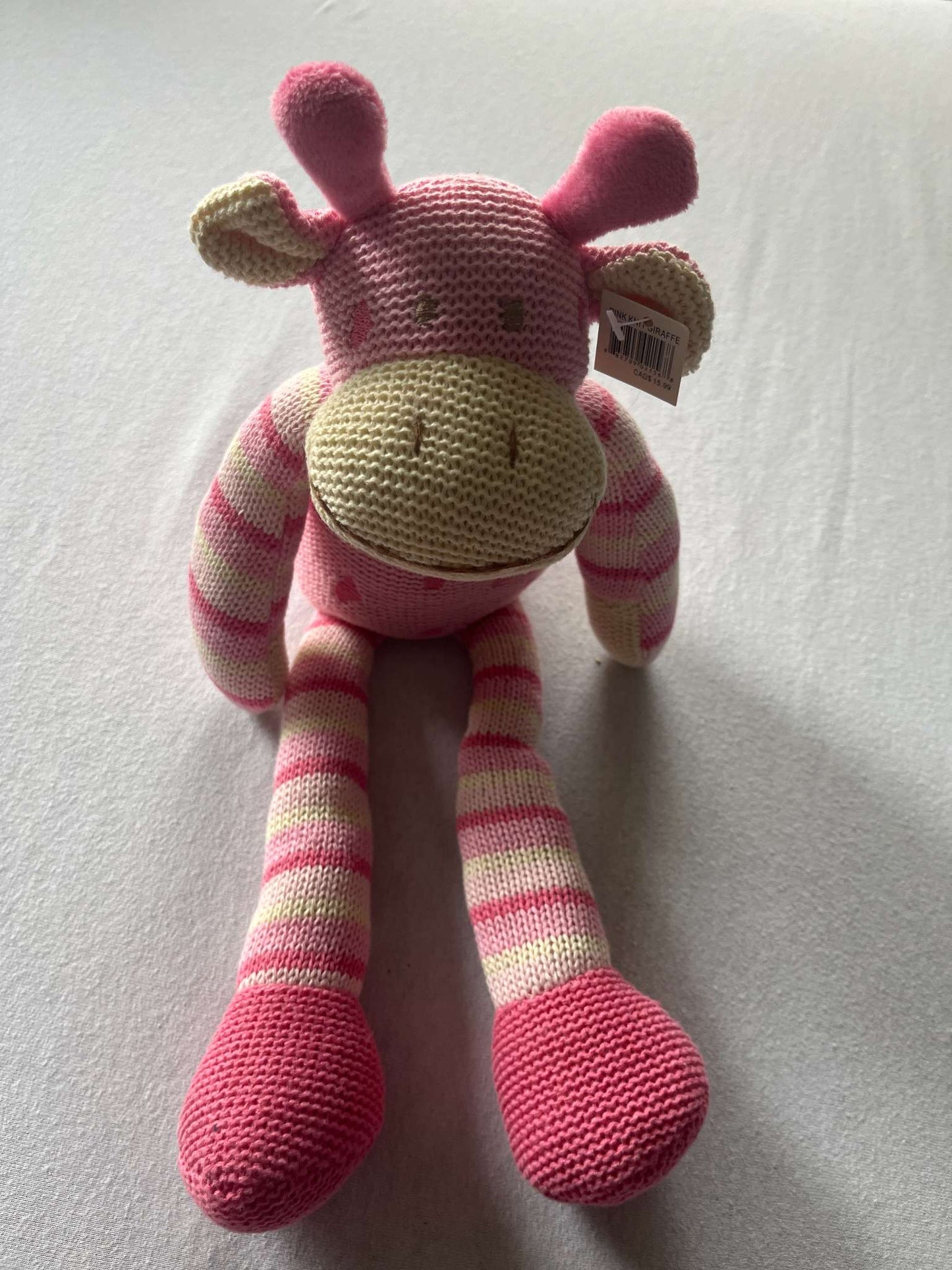 NWT Pink Knit Giraffe, MSRP $16.00