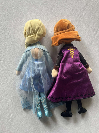 TY Elsa and Anna Soft Dolls