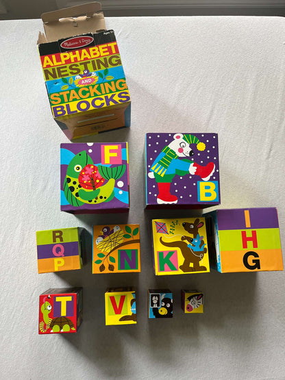 Melissa and Doug Alphabet Nesting and Stacking Blocks